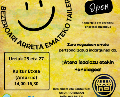 Beszeroari arreta zerbitzua emateko tailerra