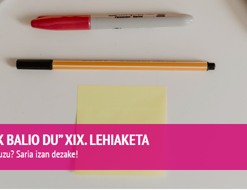 Zure ideiak balio du